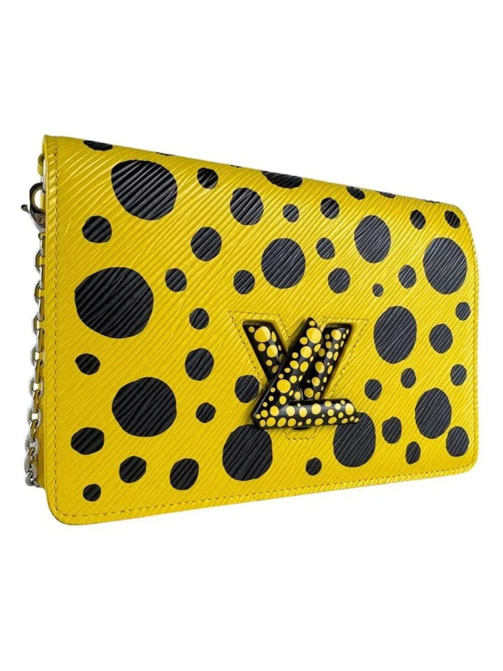 Louis Vuitton Chain Wallet Crossbody Shoulder Bag LV YK Yayoi Kusama